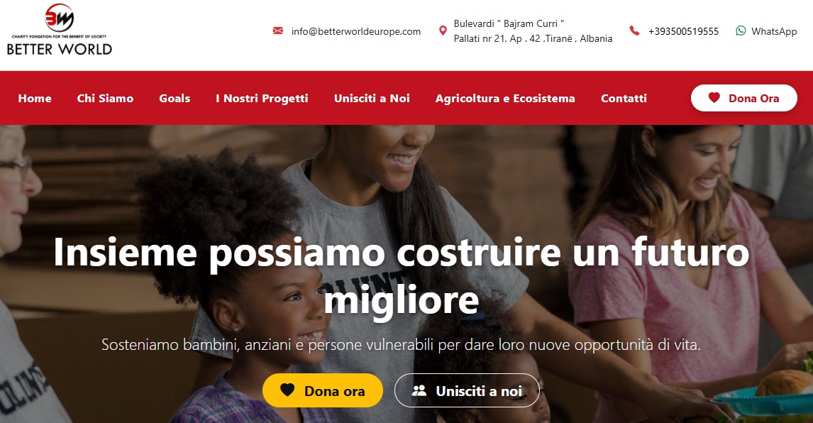 Anteprima del progetto Associazione no-profit